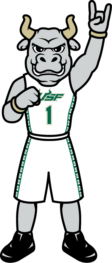 South Florida Bulls 2022-Pres Mascot Logo v4 diy DTF decal sticker